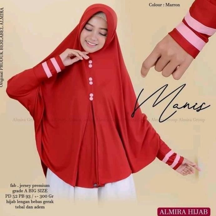 Jilbab Kancing Lengan Panjang // Hijab Tangan