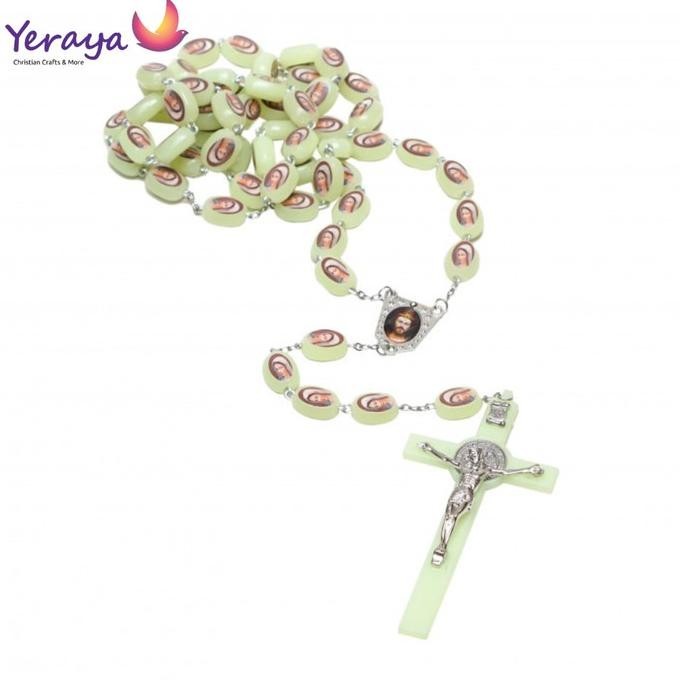 BEST SELLER Rosario Dinding Fosfor Gambar Rantai - Hiasan Gantung - Salib Gantung TERLARIS