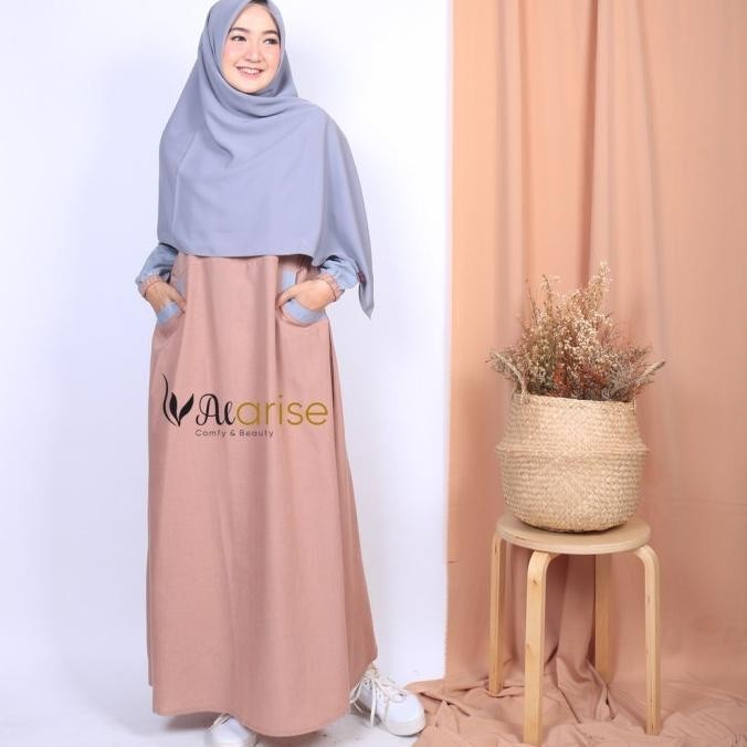Gamis Wanita Remaja Supernova Premium - Tazkia Dress By Alariseproject