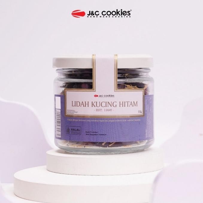 

New Kue Kering Lidah Kucing Hitam Jnc J&C Cookies Jar Kaca Stok Terbatas