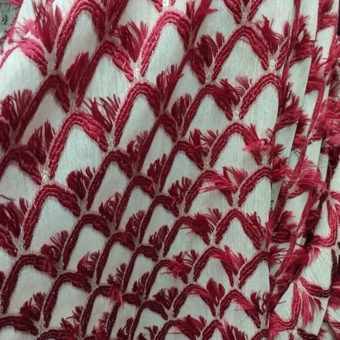 Bahan Shifon Bulu Uragiri Kain Rubiah Gamis Kerudung