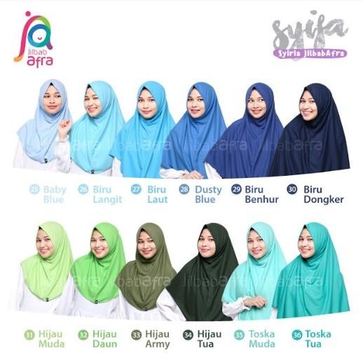 Jilbab Afra Arfa Syifa Hijab Instant Kerudung Non Pet Hijau Tosca Muda