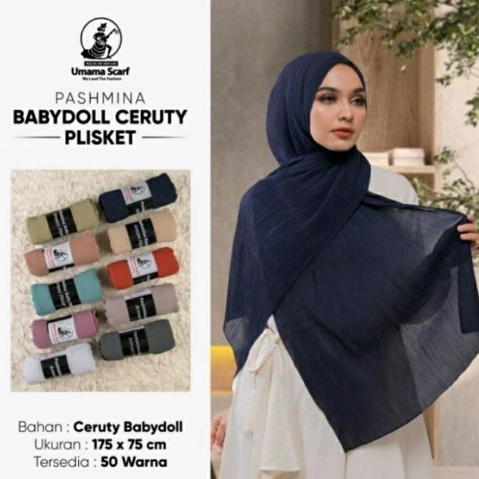 Pasmina Plisket Ceruty Umama