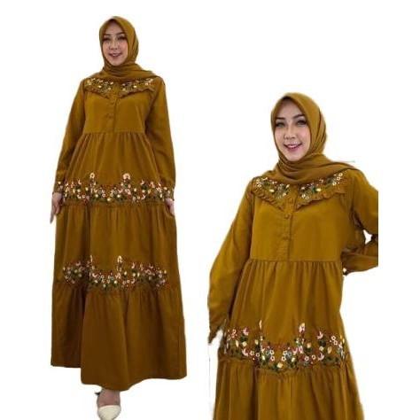 Baju Gamis Wanita Dewasa Terbaru Bahan Bagus Adem Dan Mantap
