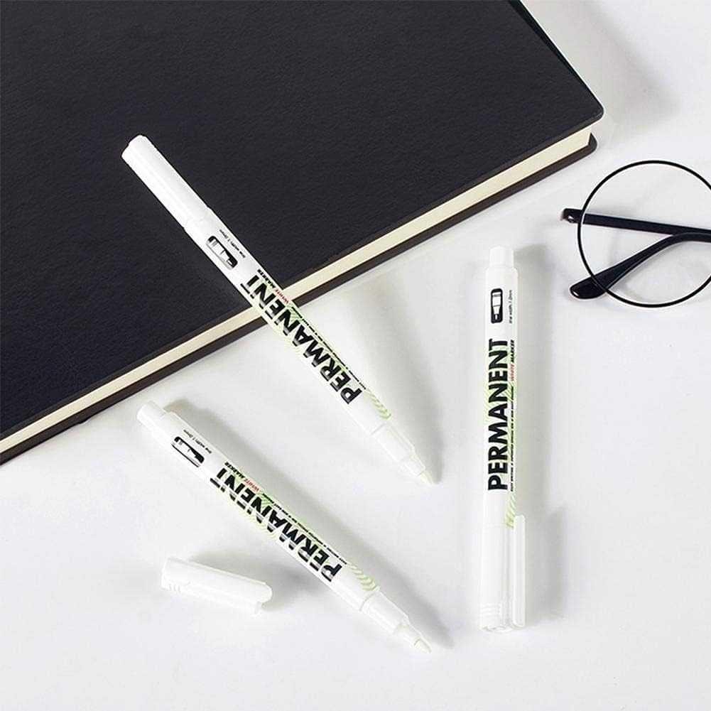 

[Grosir Budi] WHITE MARKER Spidol Ban Permanen Oil Based Marker Waterproof 1mm - L-580