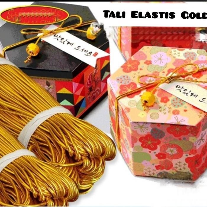 

1Meter Tali Silver Elastis Satuan Meter Tali Hangtag Emas Tali Emas 034