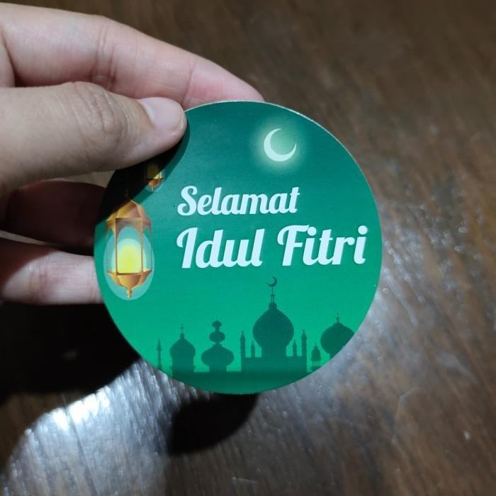 

5Pcs Stiker Lebaran 7Cm Stiker Idul Fitri Stiker Toples Lebaran Kuker 012