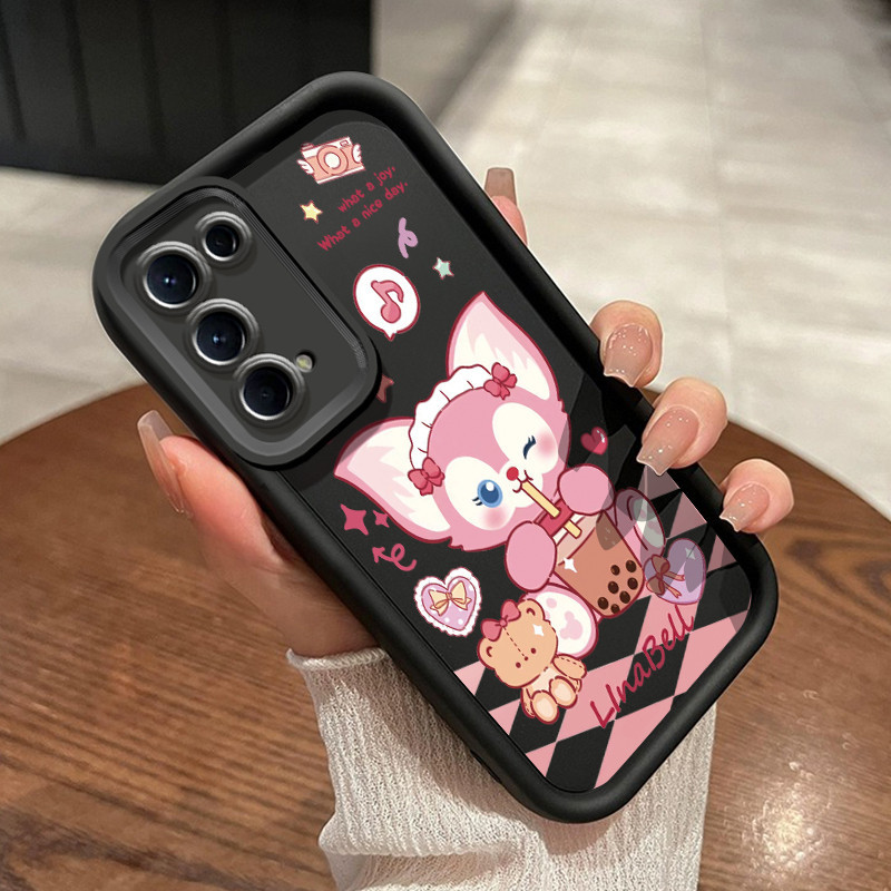 Casing Hp OPPO Reno 5 OPPO Reno 5K Case Casing ponsel Dai Lu Star anti HP drop kartun kelinci ungu S