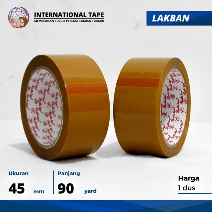 

Lakban Bening Coklat Bodhi Tape 45Mm X 90 Yard "Perdus