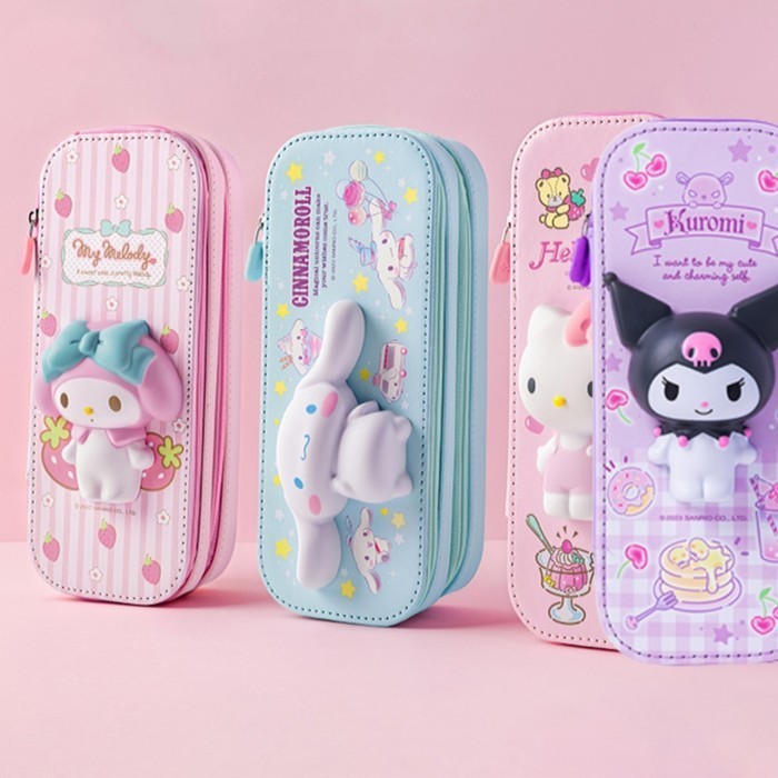 

Tempat Kotak Pensil Squishy My Melody, Hello Kitty