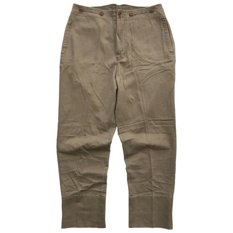 A.blue garments New York Aspesi Cinch Back Buckle Suspender Trousers Chino Pants