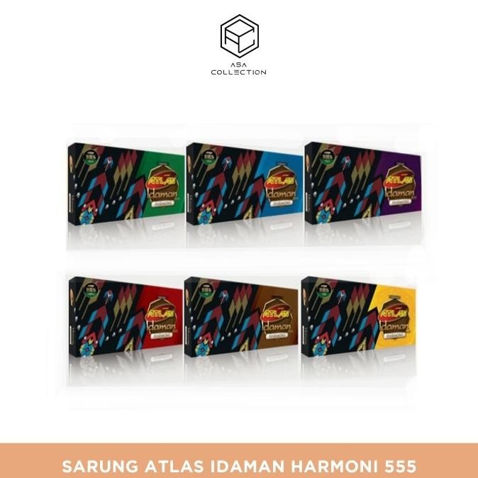 SARUNG ATLAS IDAMAN HARMONI 555 MOTIF BHS