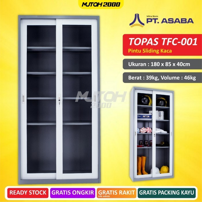 

Topas Tfc-001 Lemari Arsip Besi Pintu Sliding Kaca
