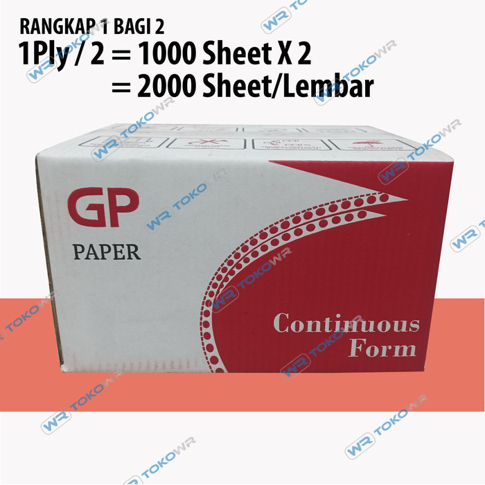 

Kertas Continuous Form Rangkap 1 Bagi 2