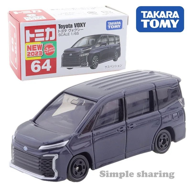 Takara Tomy Tomica No.64 Model Mobil Motor Toyota VOXY 1/65 Diecast Miniatur Mainan Anak Panas Pop L