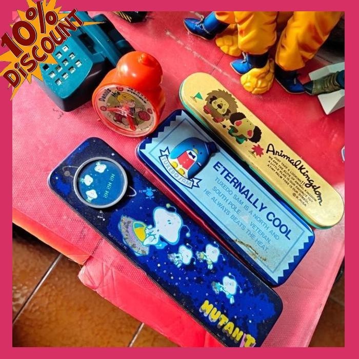 

[R28] KOTAK PENSIL KALENG VINTAGE JAPAN
