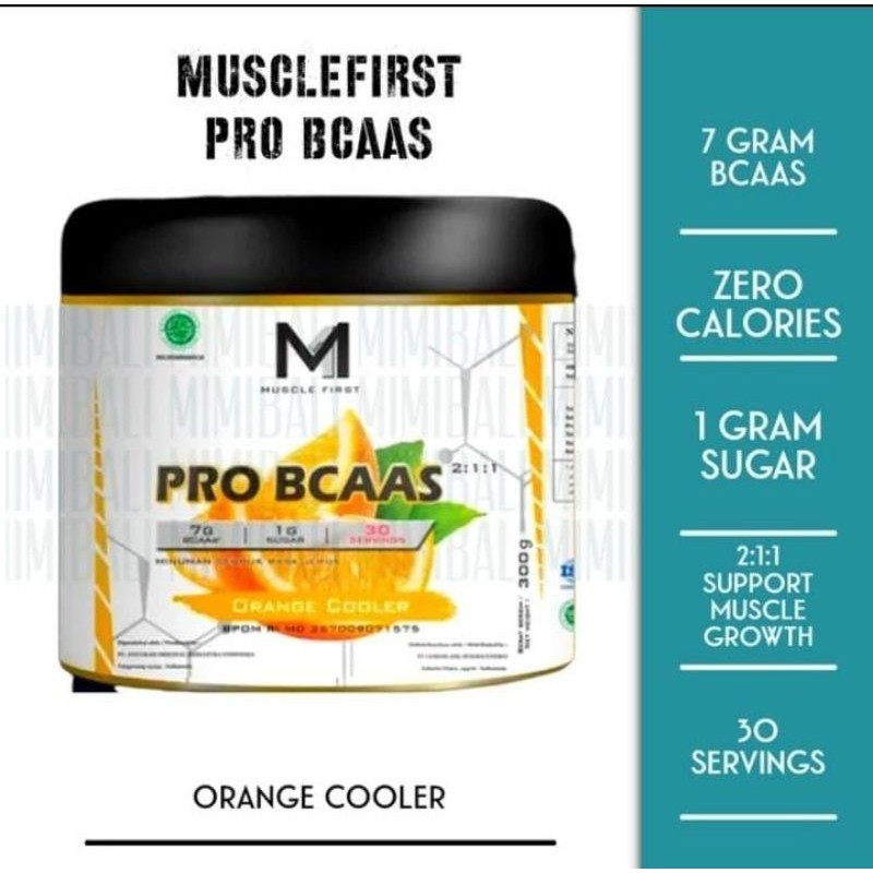 

M1 Muscle frist Gold Pro Bcaa 300gram BPOM Bcaa powder