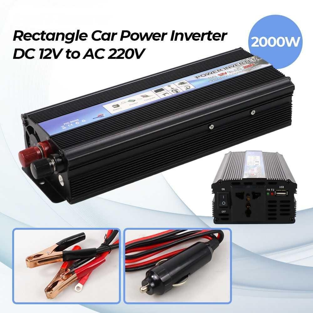 Taffware Rectangle Car Power Inverter - Sumber Listrik Portabel