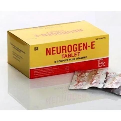 Neurogen E Tablet B-Complex Plus Vitamin E, 100 tablets (EXP 2026)