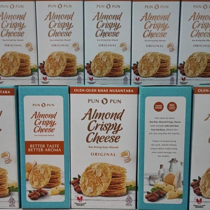 

Almond Crispy Cheese Surabaya Kue Kering Keju Almond Original Pun Pun Pengiriman Cepat