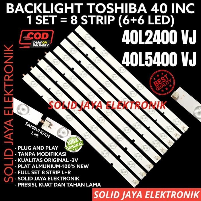 BACKLIGHT TV TOSHIBA 40L2400 VJ 40L2400VJ 40 INC INCH 12K 3V BL LAMPU