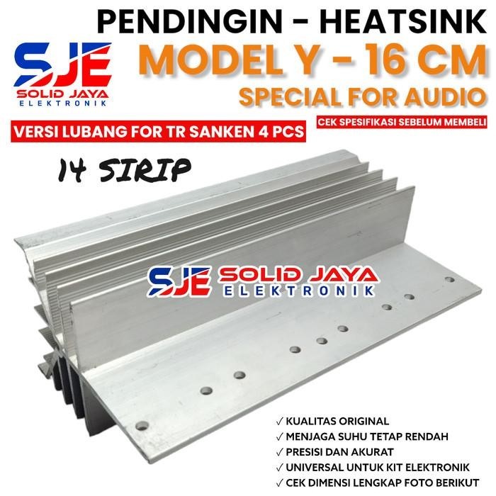 PENDINGIN HEATSINK 4 TR SANKEN TRANSISTOR FINAL SANKEN BOR MODEL Y