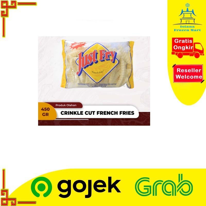 

Crinkle Cut JUST FRY Kentang Goreng Beku 450 GR