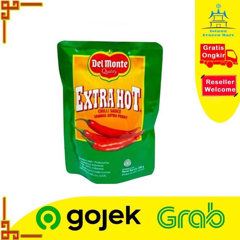 

Saus Sambal Extra Hot DEL MONTE Chilli Sauce Pouch 200 GR