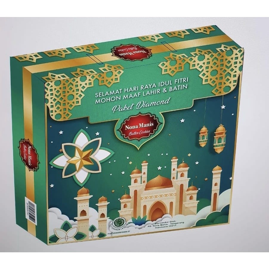 

MJS Rmdodo - Kue Kering Lebaran Nona Manis Diamond Halal / Hampers Kue Lebaran Paket 6 Toples Murah