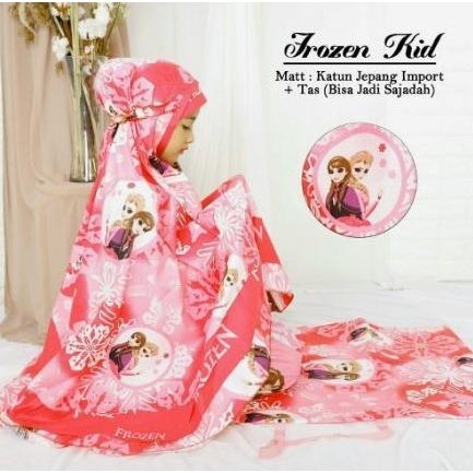 Mukenah Sholat Anak, Motif Karakter Frozen Usia 3- 12 Tahun