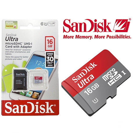 

Memory MicroSD Sandisk 16GB