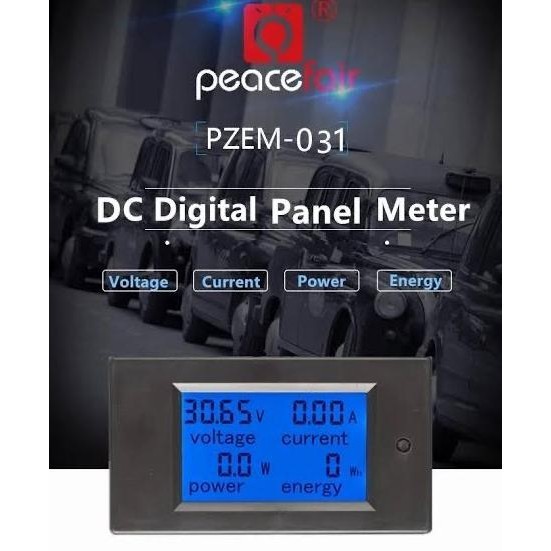 Dc Digital Watt Meter Pzem-031 Dc6.5-100V 20A Peace Fair Pzem 031 Kwh |Diskon Murah