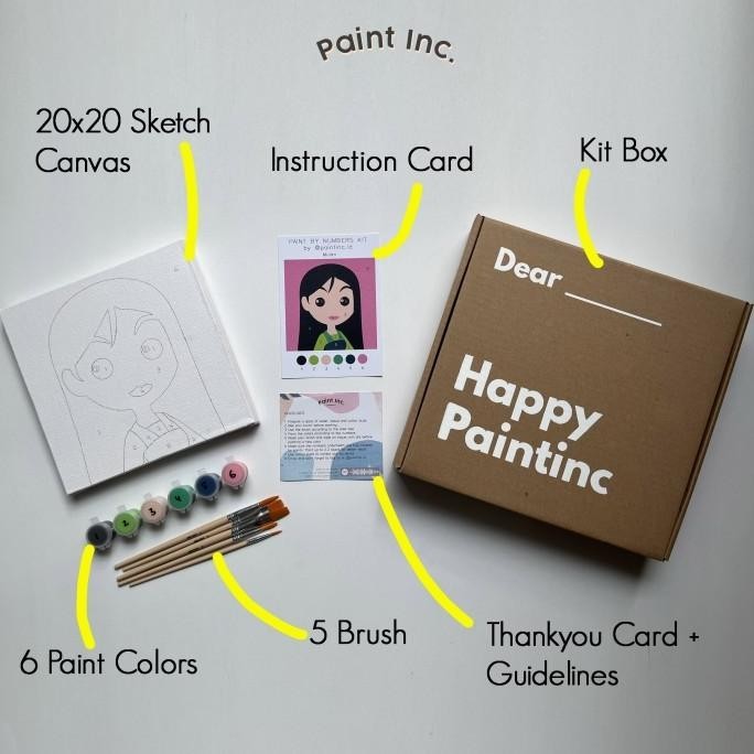 

Paint by Numbers Kit: Princess Series | Paint Inc. ID| Hampers | DIY
