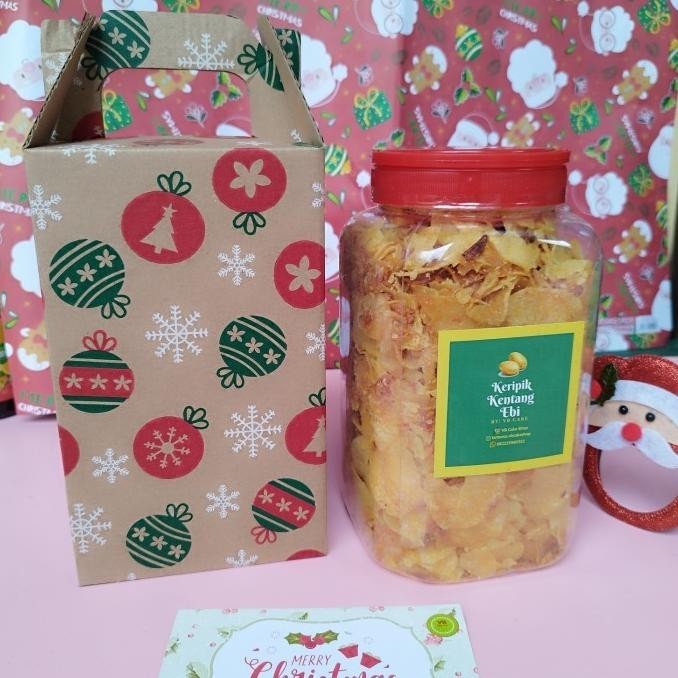 

Keripik kentang ebi Hampers Natal Christmas