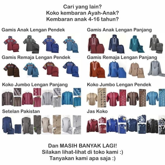 Baju Set Koko Anak Laki Umur Usia 14 15 16 Tahun Setelan Kurta