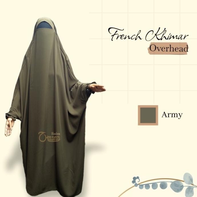 OVERHEAD French Khimar Khimar Terusan Gamis overall Onepiece