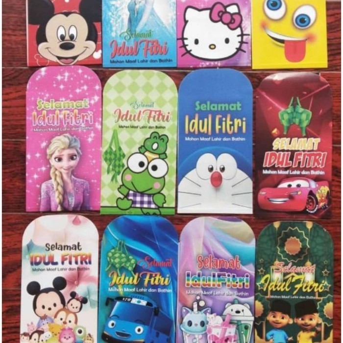 

Limited! amplop lebaran karakter 1 pak isi 10 pcs New