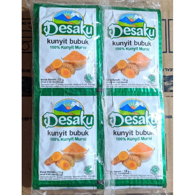 

DESAKU KUNYIT BUBUK SACHET (1 RENCENG ISI 12 SACHET) PRODUK TERBARU 2024