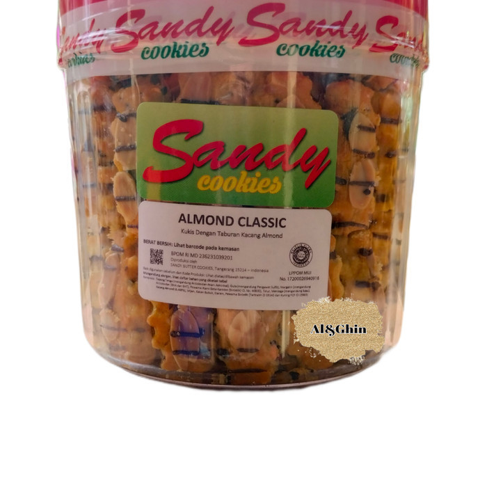 Limited Sandy cookies kiloan kue kering lebaran - almond clasic New