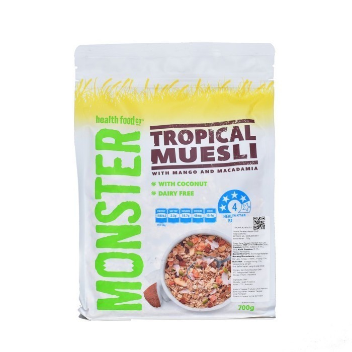 

Monster Muesli Tropical With Mango & Macadaa 700 G