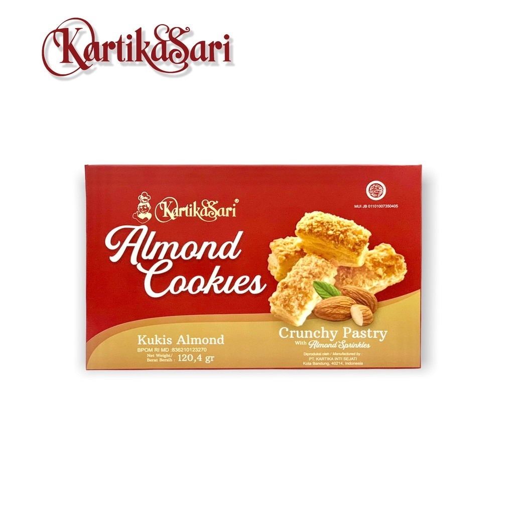 

Kartika Sari Almond Cookies 120,4 Gram - Kukis Almon