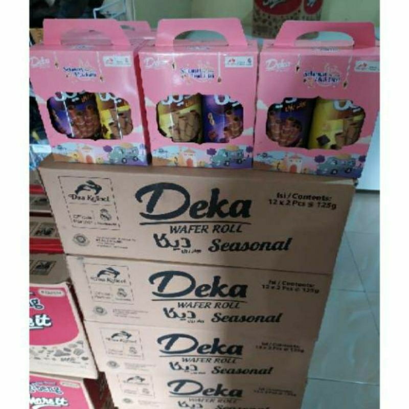 

Deka Wafer Roll Kaleng Isi 2 ( 1 Dus Isi 12 Box ) Idul Fitri Lebaran