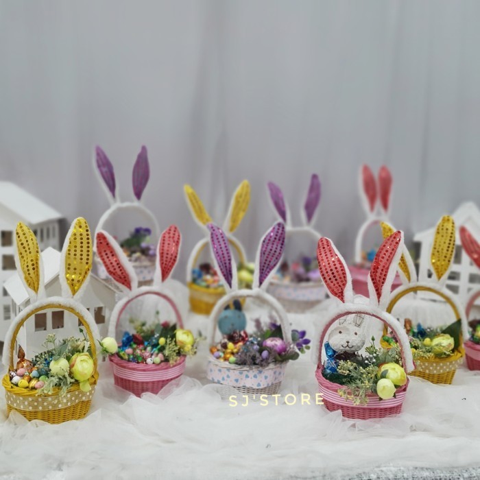 

Easter Bunny Eggs Hampers Hiasan Paskah 2021 Hadiah Kado Anak Lucu