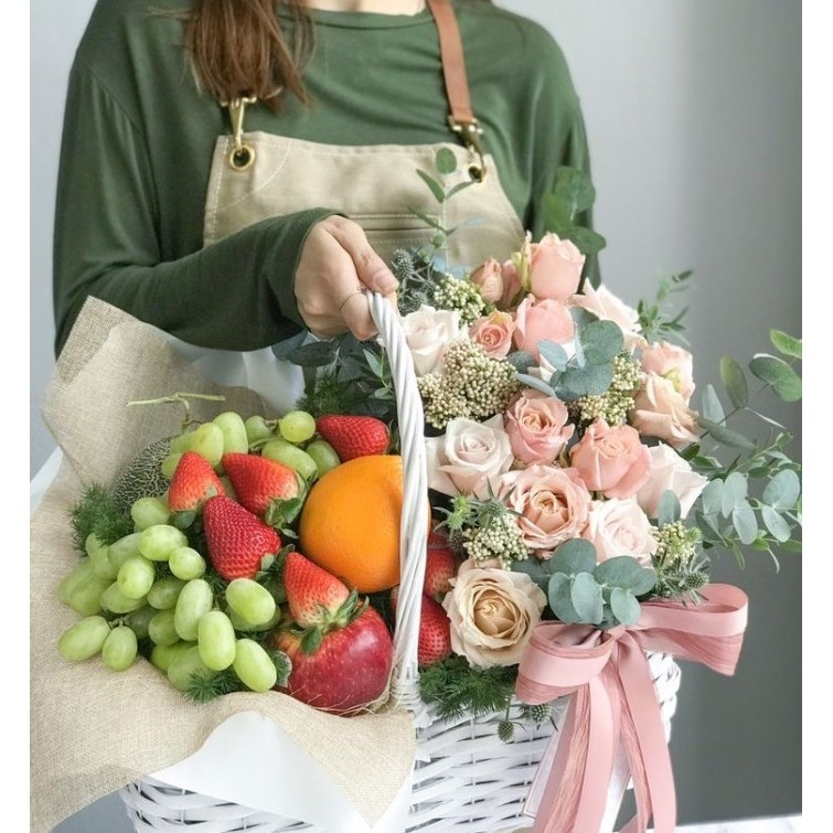 

Full Fresh Morning Basket Seserahan Hampers Buah Bunga Sakit Hadiah
