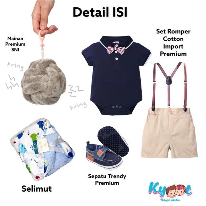 

Kyoot Baby'S Collection Set Trendy Kado Lahiran Hamper Baby