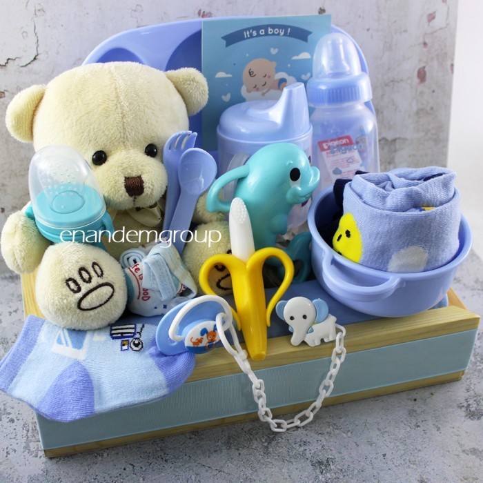 

Hampers / Kado / Baby Gift / Parcel Lahiran Bayi Laki Laki Carel