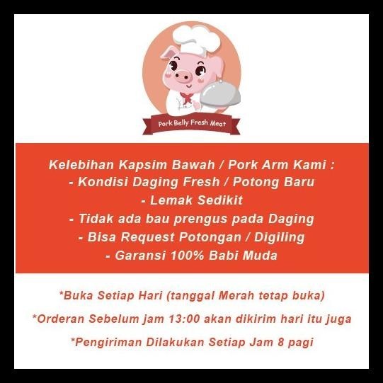 

SALE PROMO DAGING BABI GILING BAGIAN KAPSIM - KAPSIM BAWAH GILING FRESH 500GRAM READYY