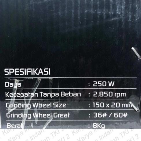 Gerinda Duduk 6 Inch Ryu Rbg6 Bench Grinder 6 In Rbg 6 Mesin Asah Pole