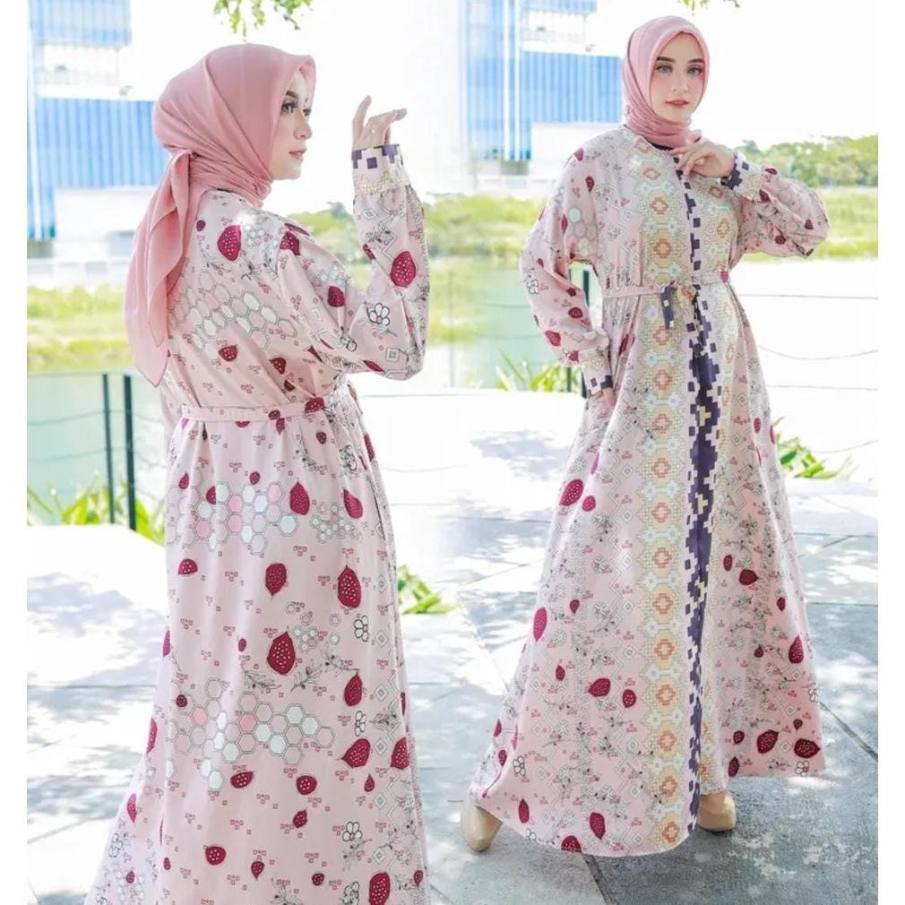 Warna Warni Brand Gamis MALIKA / fashion / motif / busui / murah / promo/baju lebaran 2024 couple ke