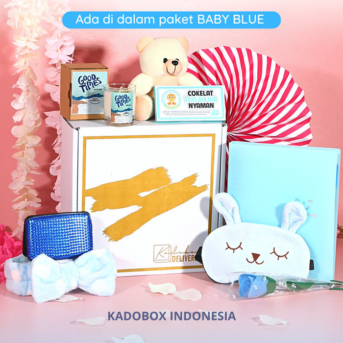 

[Kadobox] Gift Set Hampers Baby Blue Valentine / Anniversary Wanita
